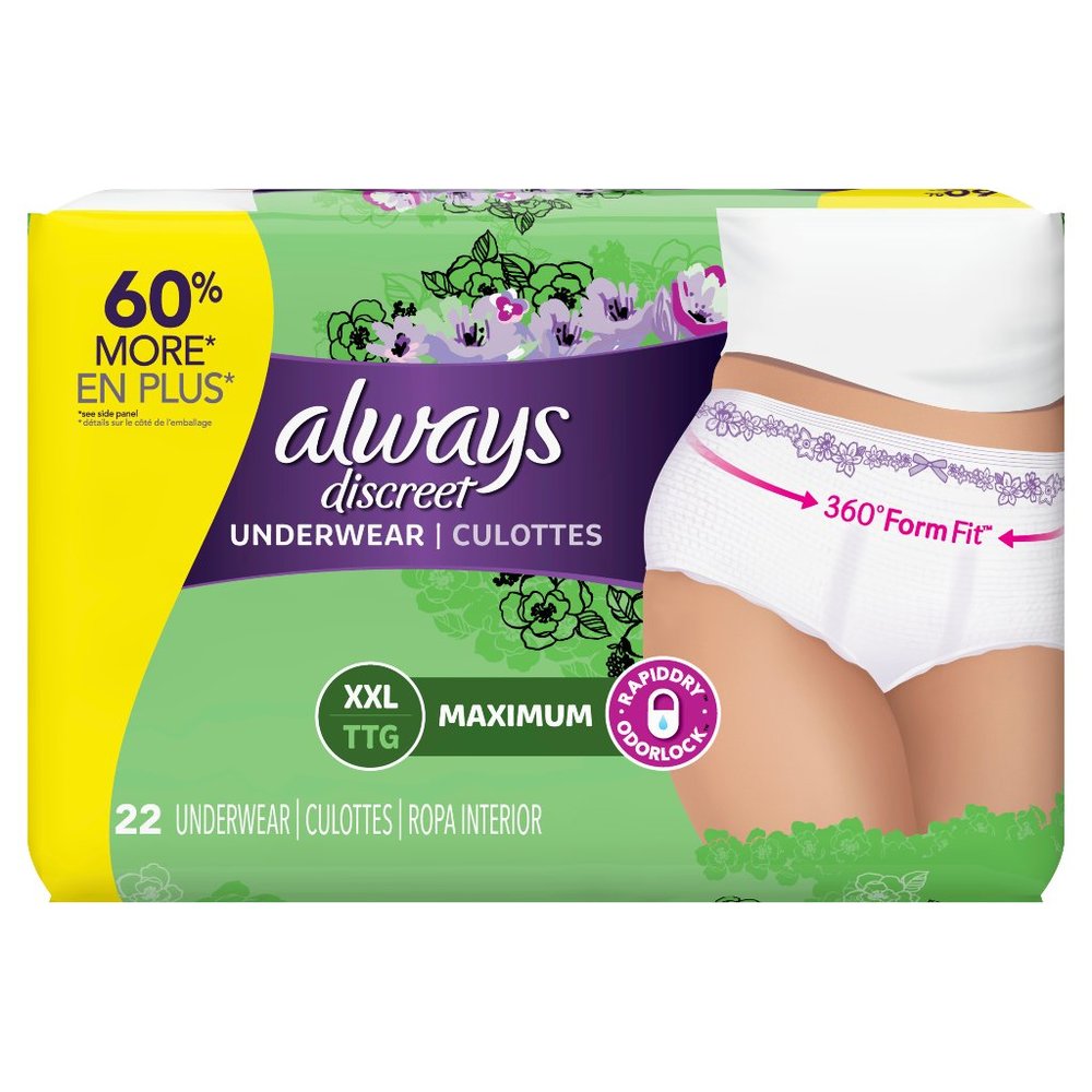 Always Discreet Incontinence Underwear XXL